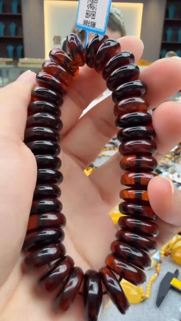 手链琥珀未镶嵌259秒拍号 假一罚三