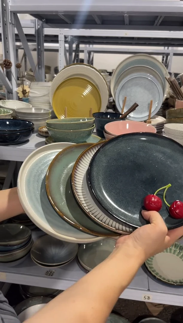 瓷片外贸尾货瑕疵满20包邮X4 小盘组合