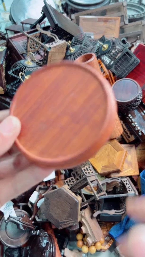 木8花梨底座花架摆件处理