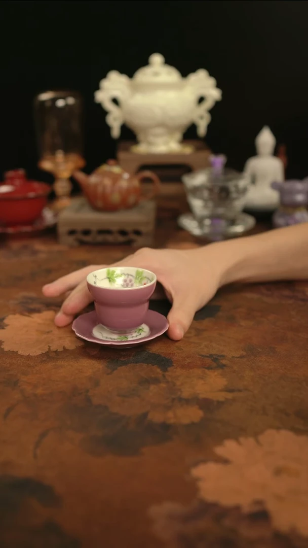 摩吉陶陶闪拍链接 紫色葫芦杯