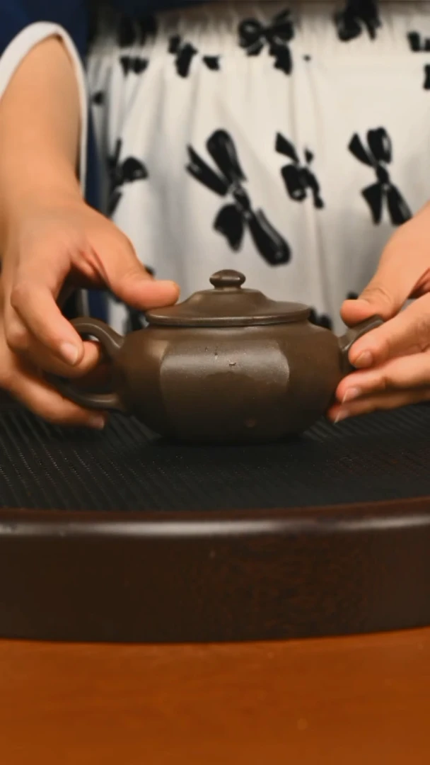 茶壶紫砂693宜兴紫砂六方古亭