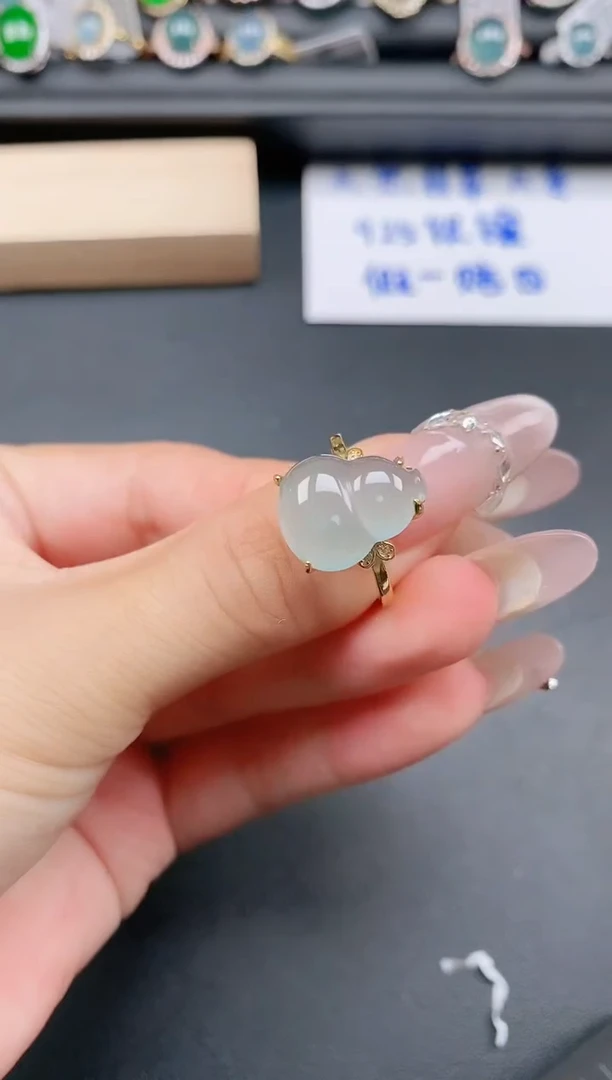 银S925镶嵌戒指翡翠1111