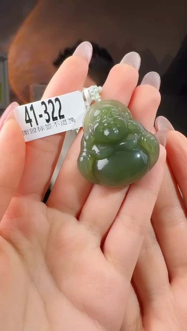 颈饰未镶嵌和田玉35佛公322