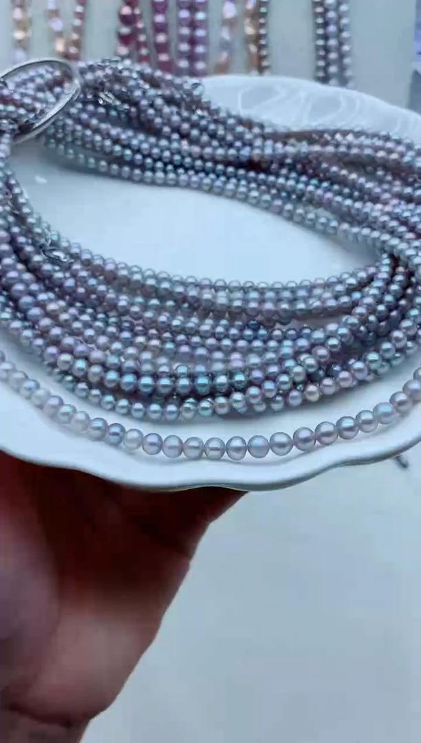 淡水珍珠未镶嵌颈饰淡水珍珠项链多样性发其一