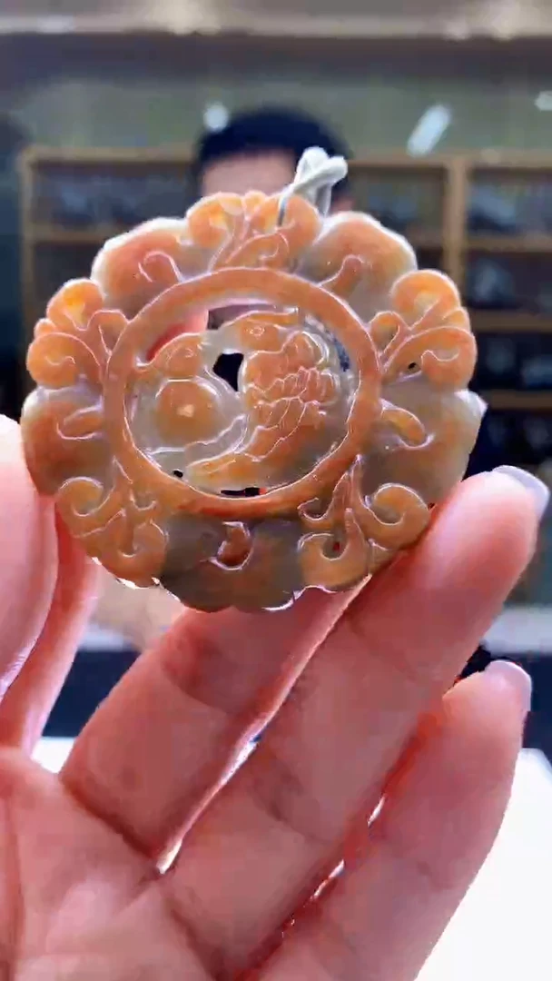 翡翠未镶嵌颈饰1034jj-jj挂件5