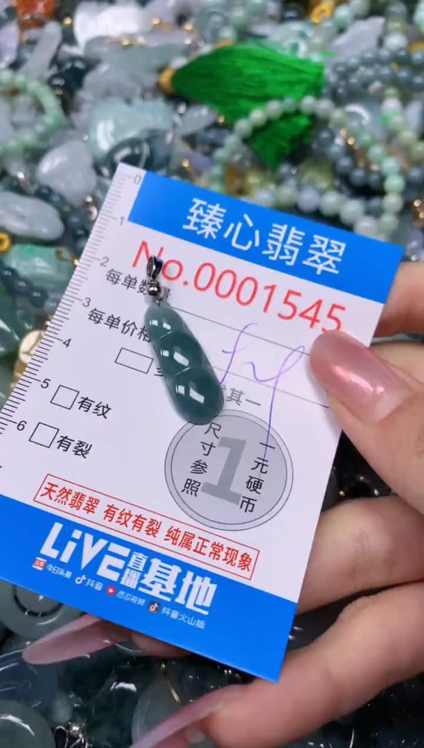 【闪购商品】翡翠颈饰未镶嵌含绳0001545