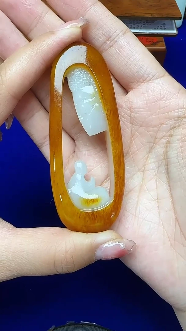 和田玉未镶嵌挂件1