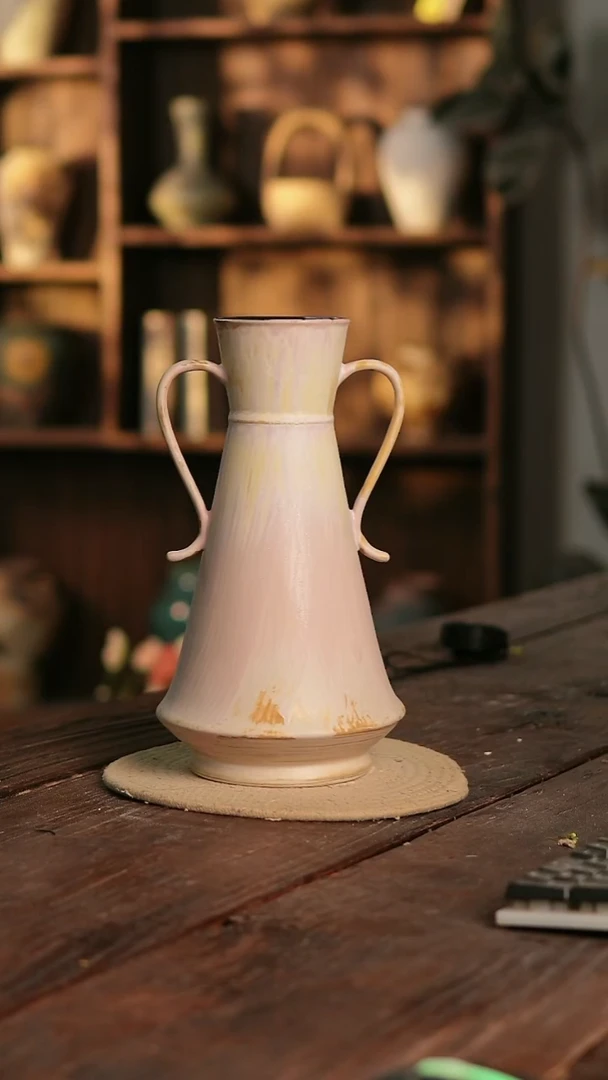 摆件24-360 陶瓷花器高30口径8