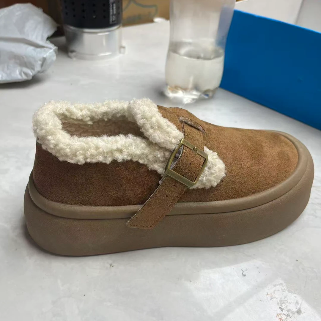 平底胶粘鞋中跟厚底包头包头拖凉拖玛丽珍城市游牧风