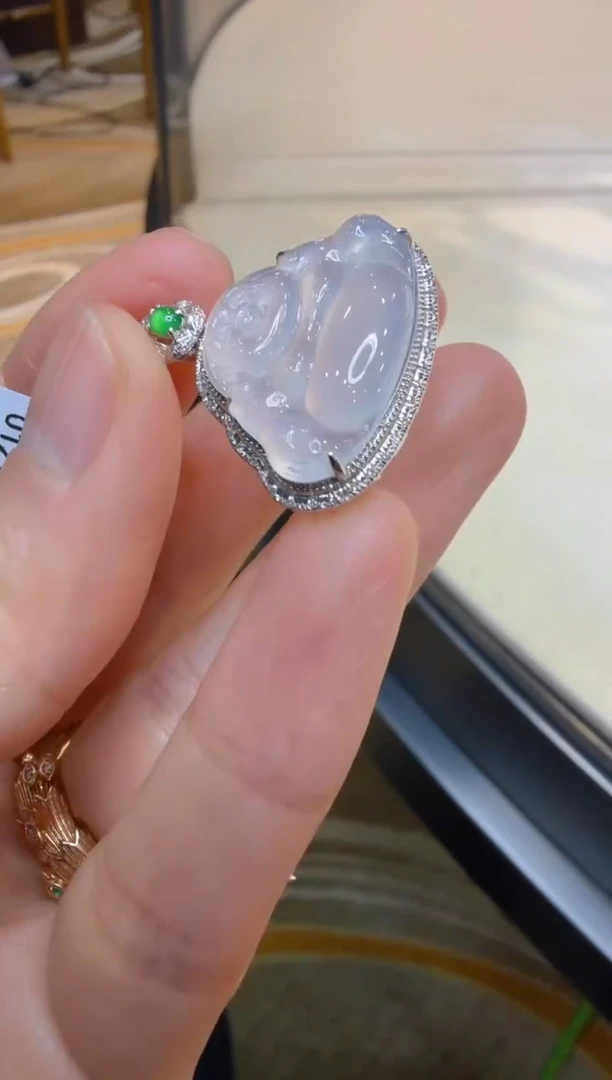 吊坠(不含链)18K金镶嵌翡翠多样性团购发一件