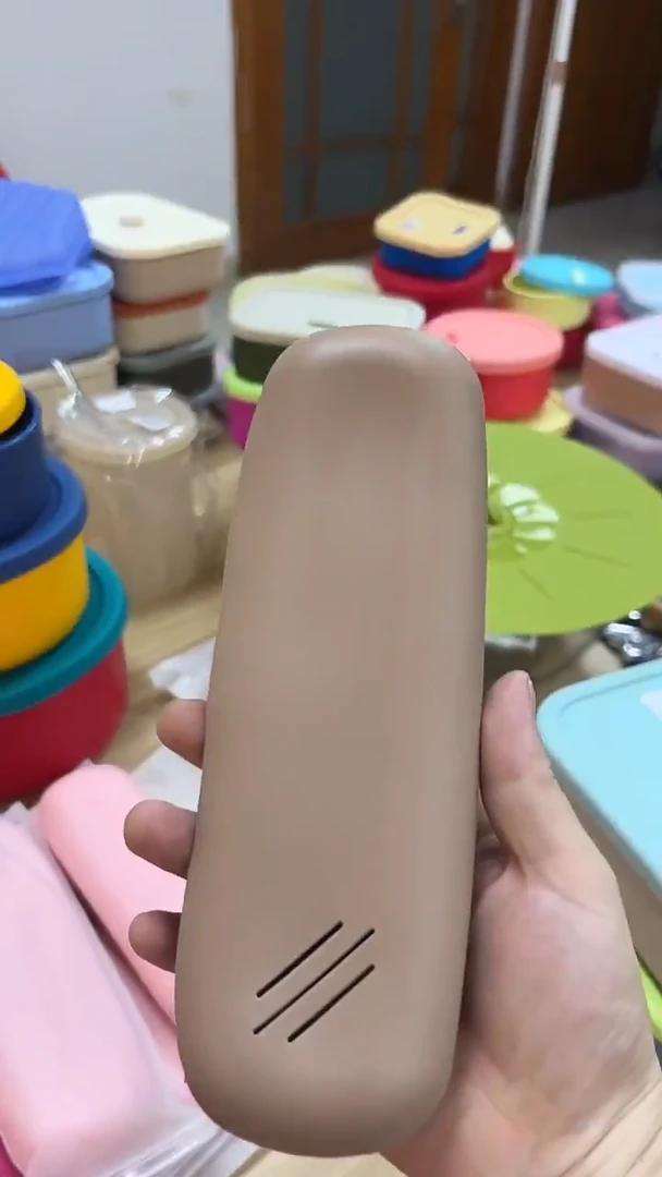 硅胶卡其色-硅胶化妆刷收纳袋