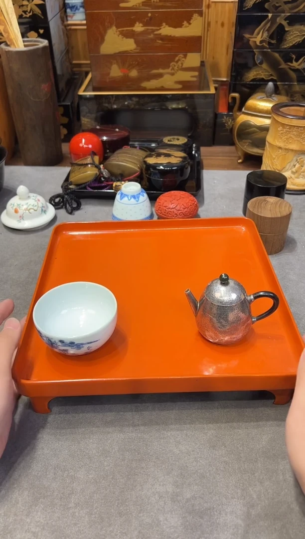 小茶台 大漆漆器大漆漆器