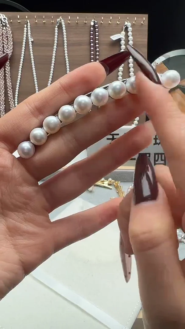 钛钢发饰淡水珍珠永丽严选