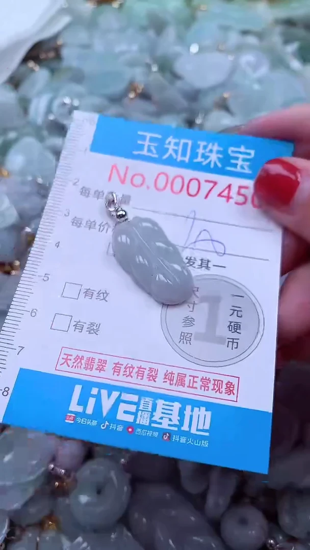 吊坠(不含链)未镶嵌翡翠7450