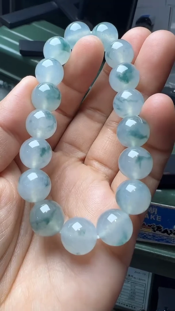 未镶嵌手串翡翠缅甸翡翠A货卡12＋