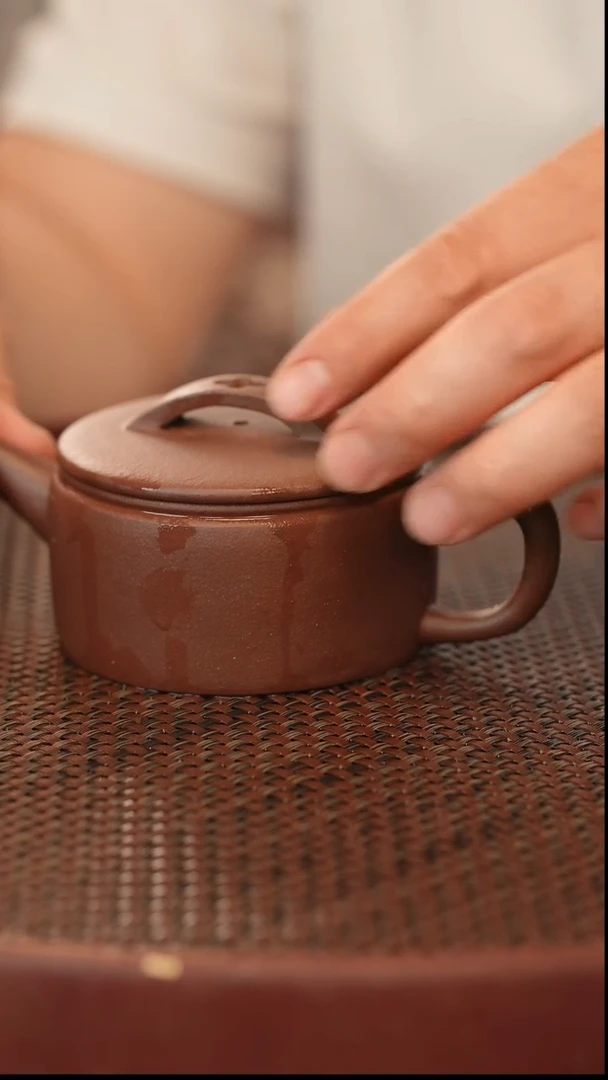 茶壶紫砂汉瓦 紫泥 170cc