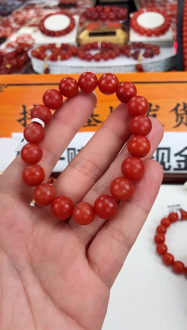 南红玛瑙大水沟手串11+未镶嵌一个/条