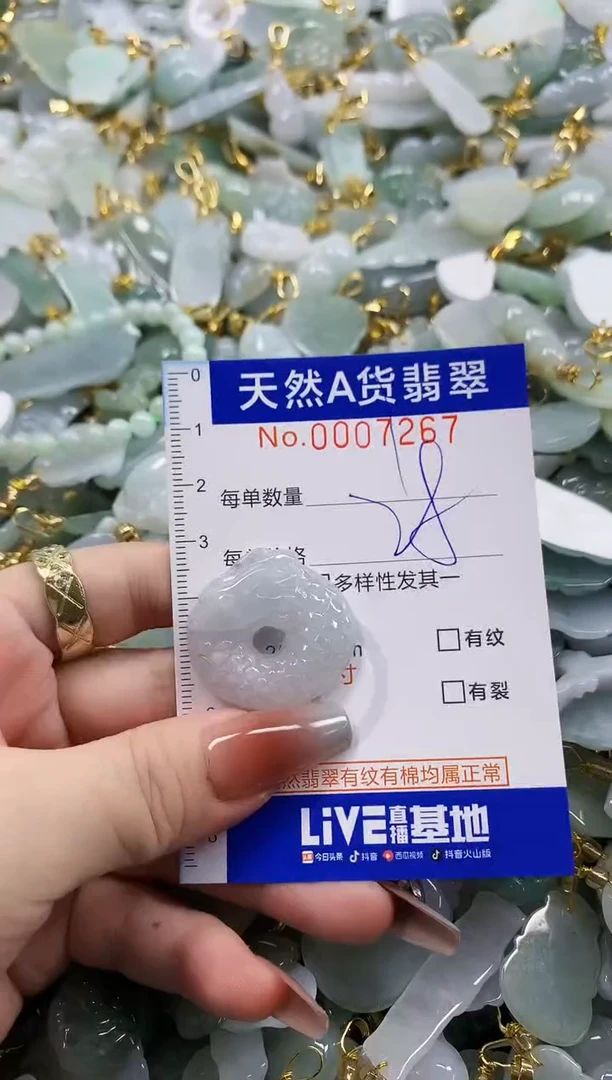 颈饰未镶嵌翡翠天然A货翡翠