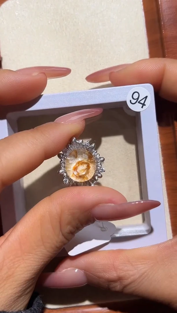 银S925镶嵌戒指水晶?****子定制