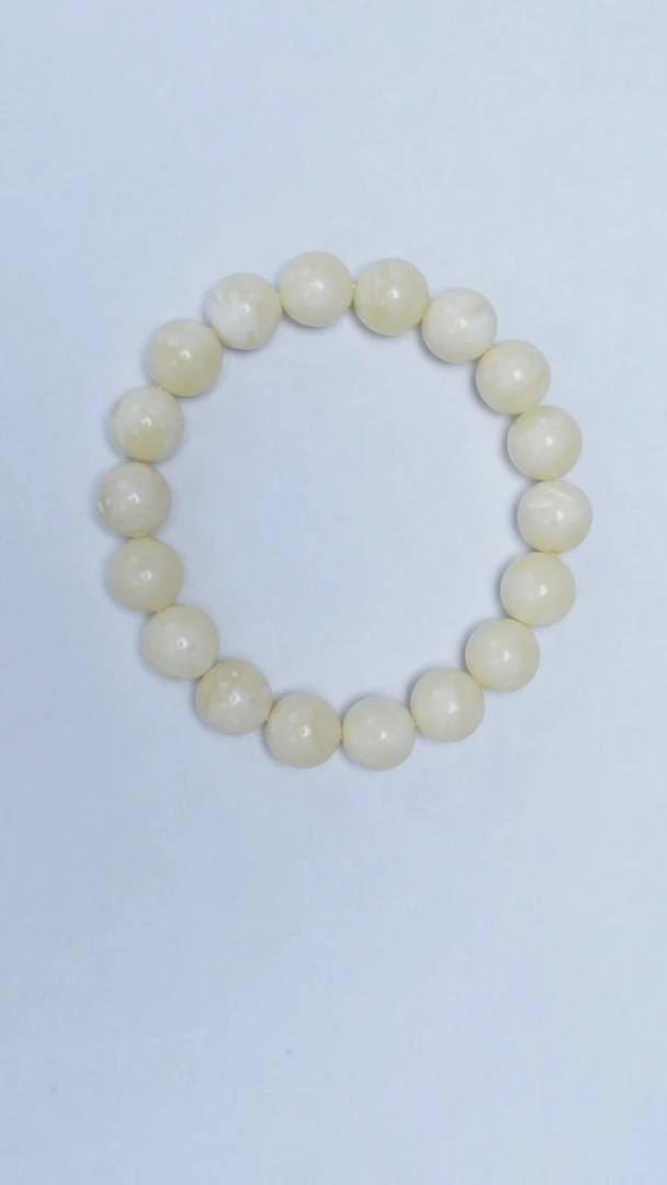 手链琥珀未镶嵌白蜡圆珠手串11mm