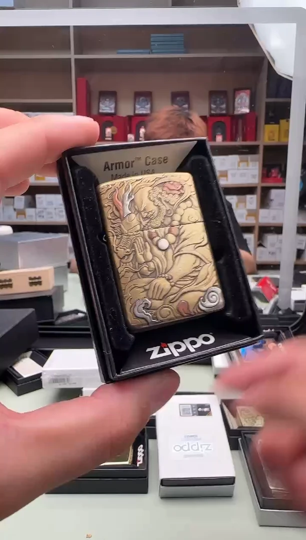 Zippo打火机168降龙伏虎