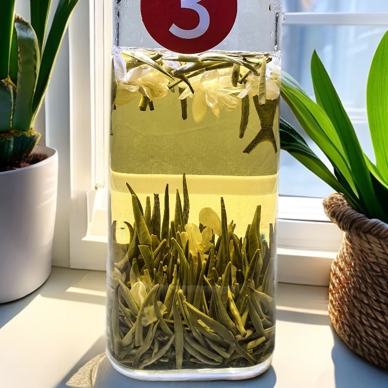 高窨直毫踏雪银针王飘雪B03（蒙顶山银毫飘香）/原产地三伏茉莉花31