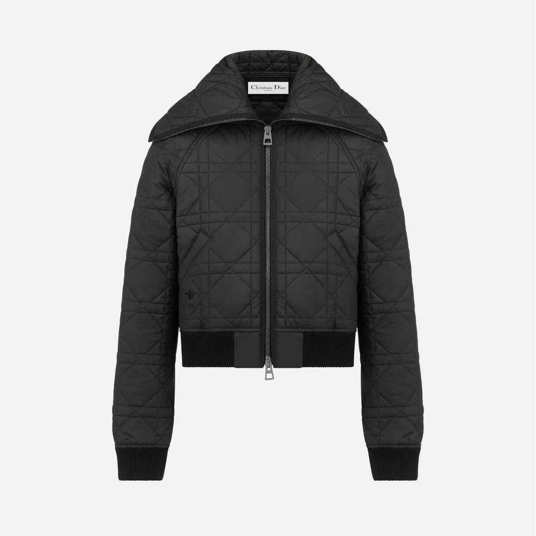 W慕溢-036时尚黑色棉服外套