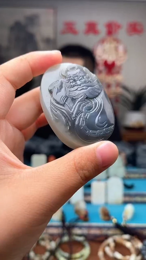 和田玉未镶嵌挂件1