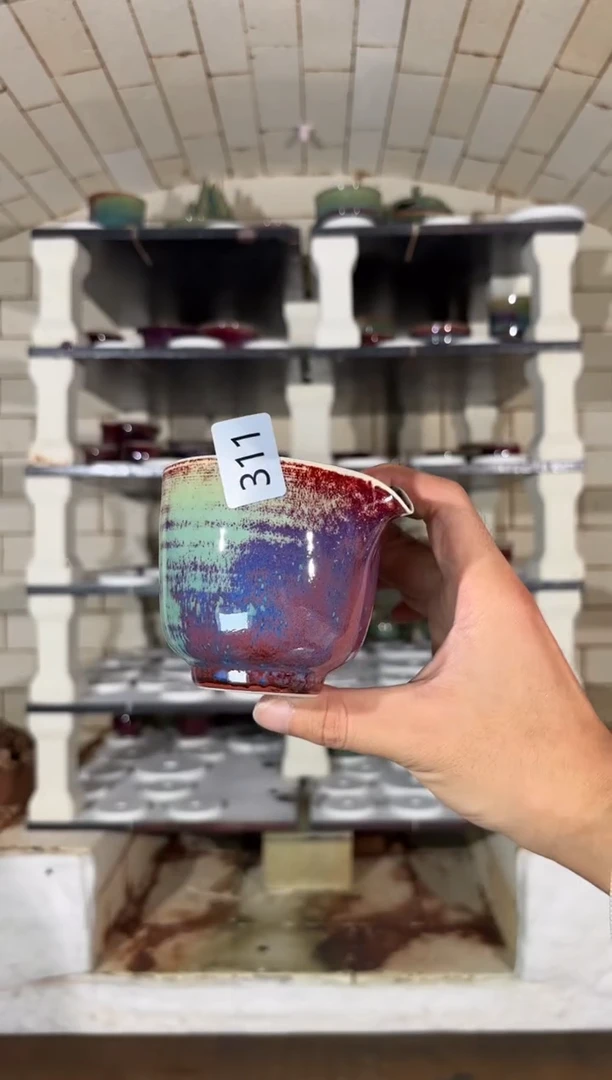 摆件精品窑变钧瓷茶器