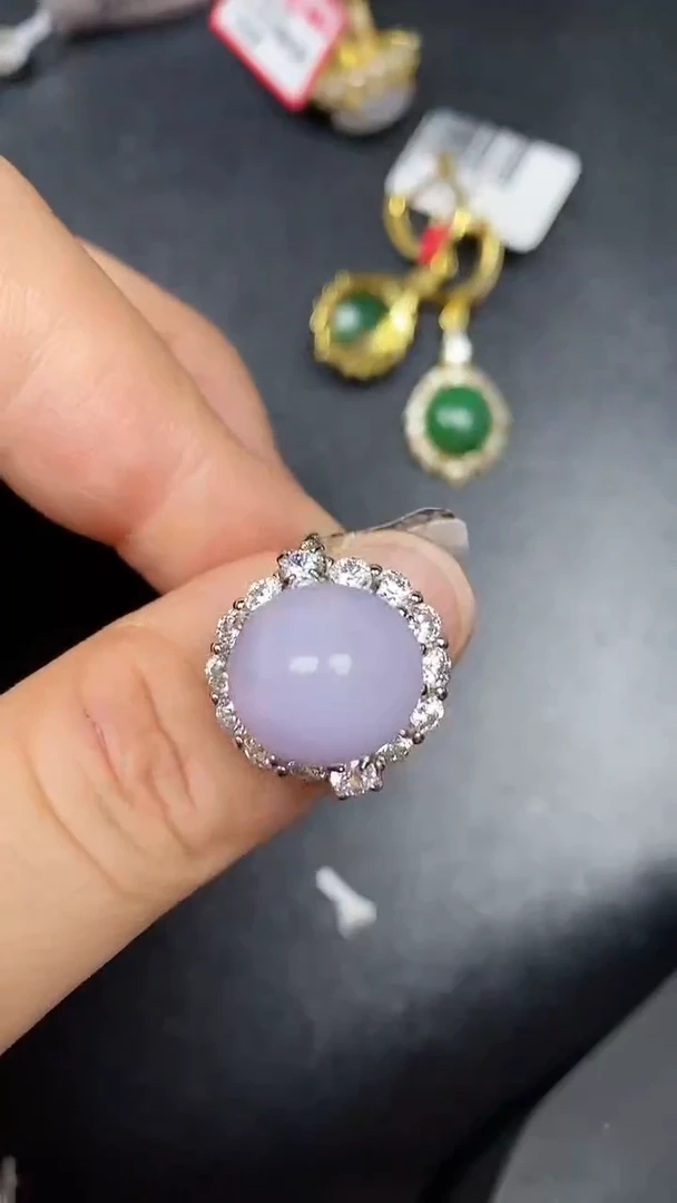 银S925镶嵌戒指翡翠1540