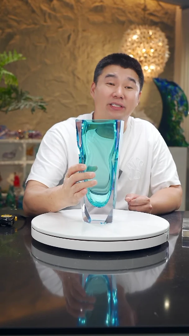 摆件福利天空蓝切面花瓶