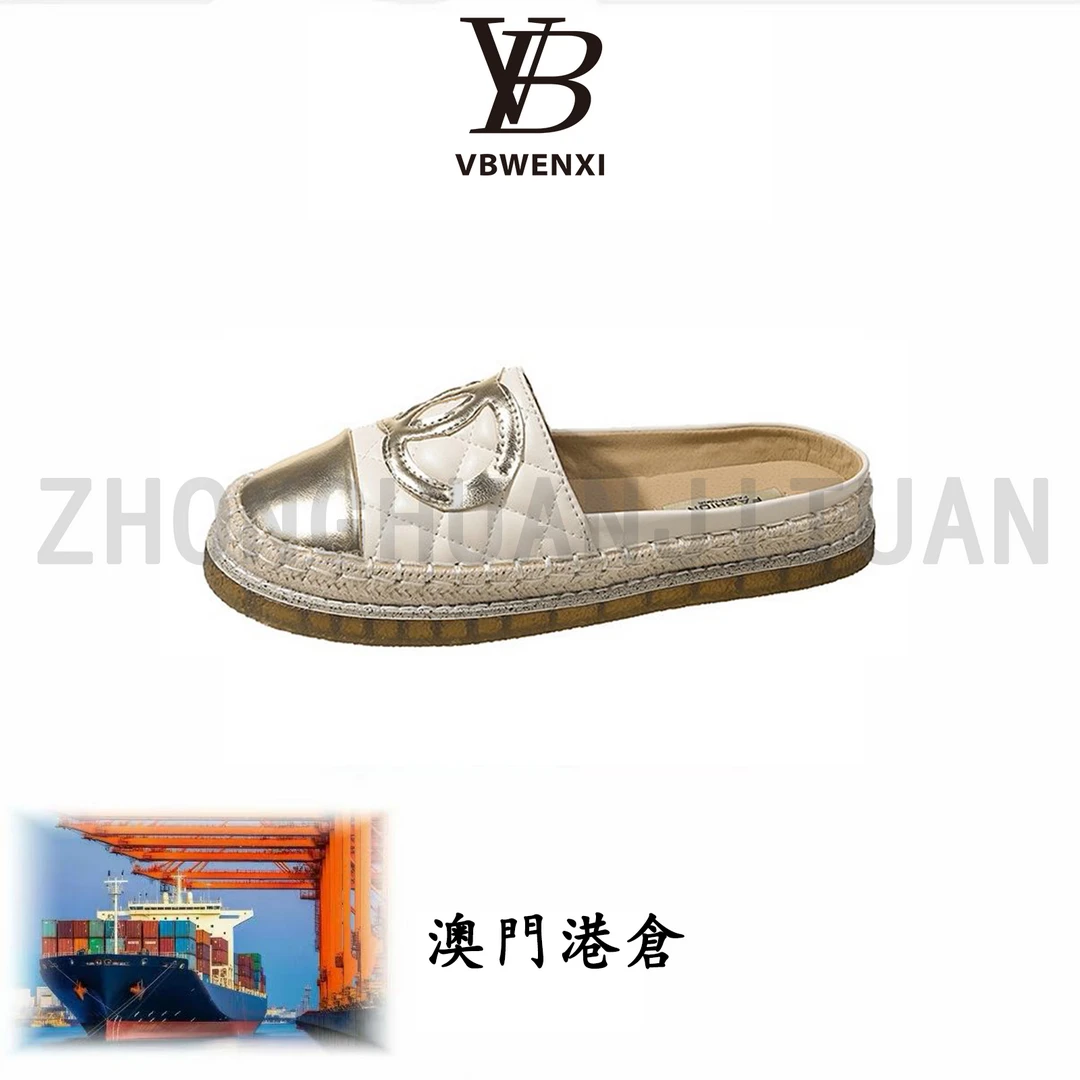 2025年渔夫拖鞋女韩版百搭平底后空包头半拖鞋女网红懒人凉拖2