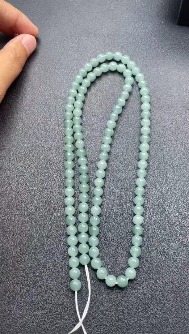 翡翠未镶嵌颈饰项链