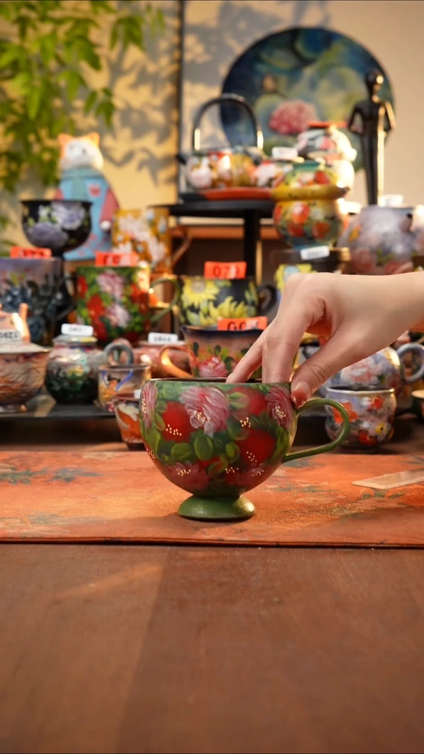 瓷片景德镇手工手绘952