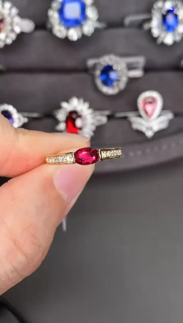 戒指18K金镶嵌红宝石【闪购】0.53ct/七天鉴赏