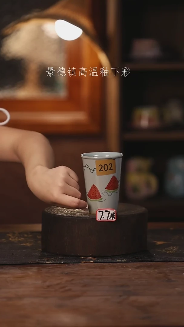 陶瓷景德镇高温釉下手绘陶瓷202