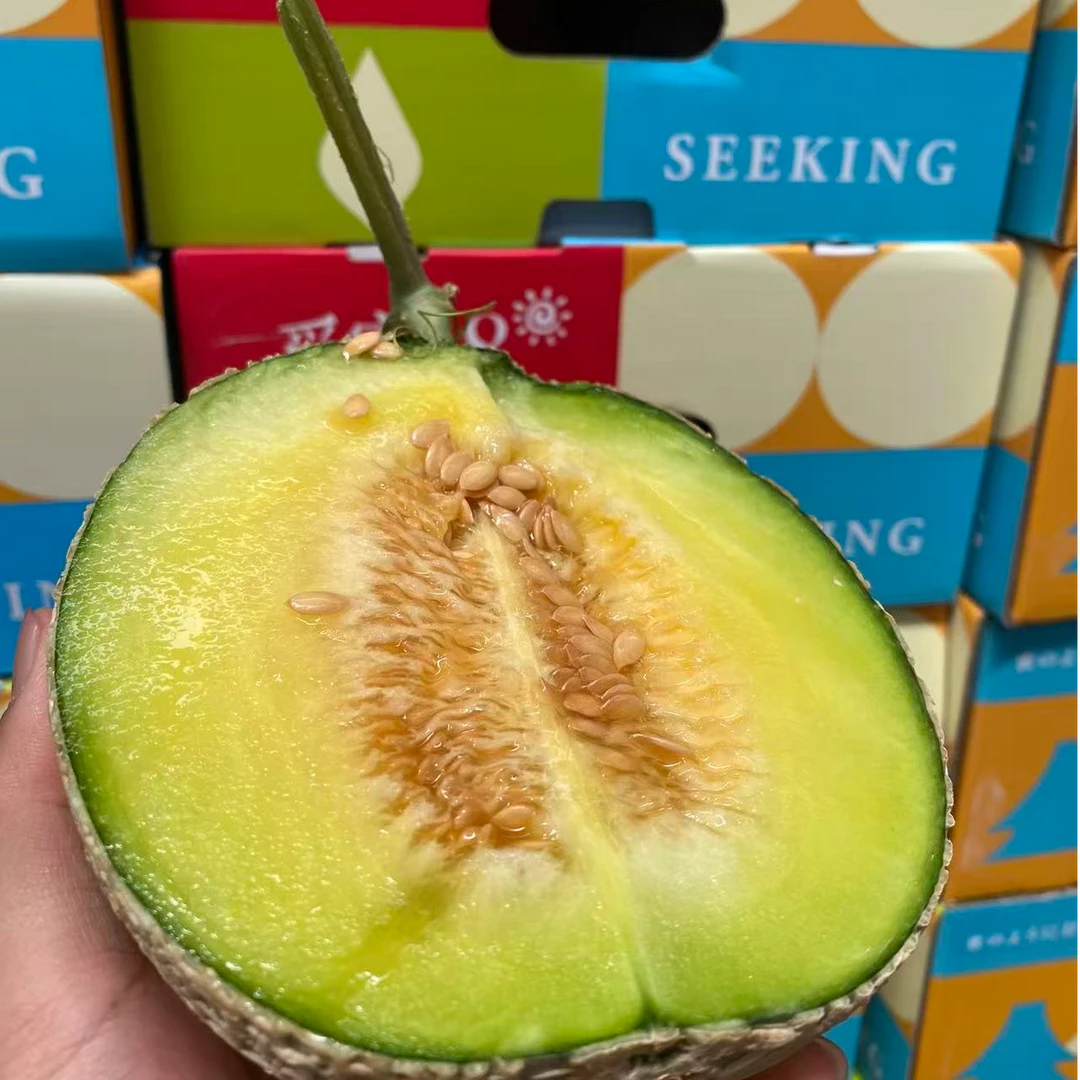 内蒙产区-觅蜜18网纹瓜一份2颗装5.8斤起软糯香甜