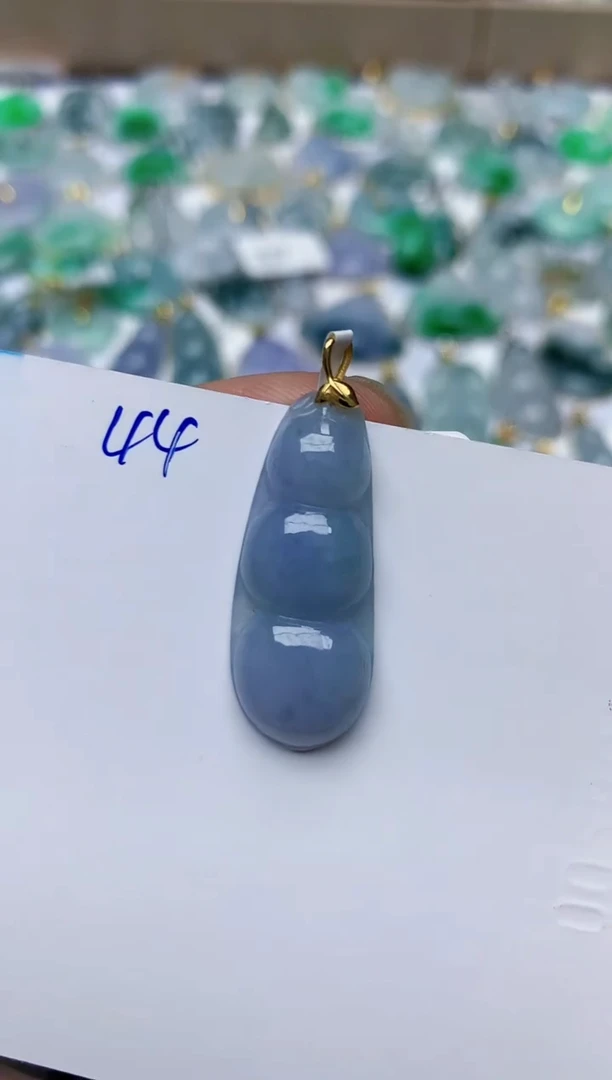 【闪购商品】翡翠颈饰18K金镶嵌天然翡翠A货   44