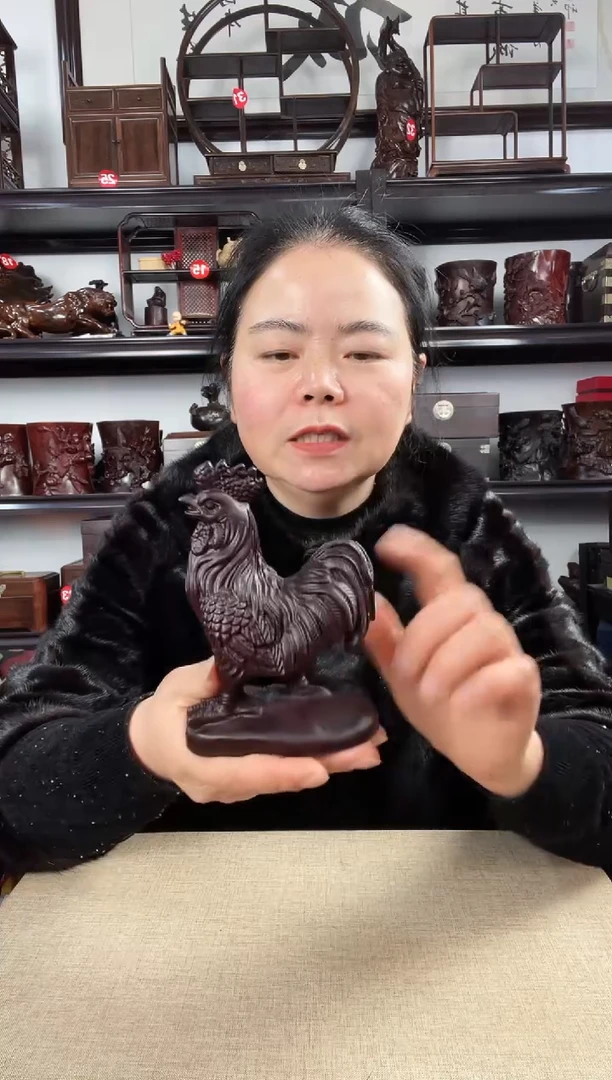 木小鸡老李红木工艺品