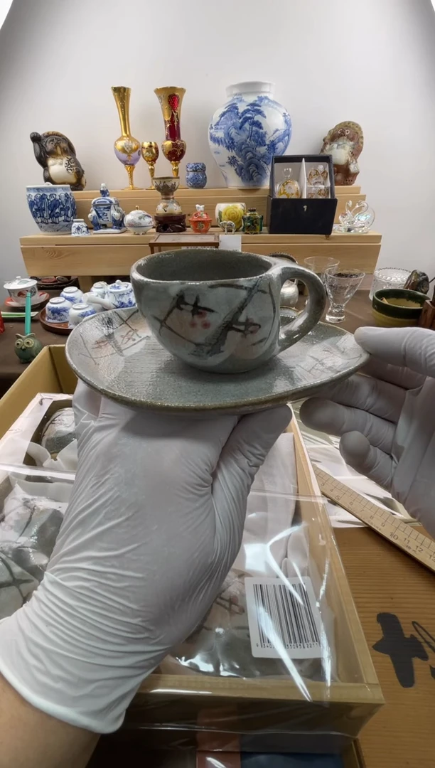 瓷片陶咖啡杯