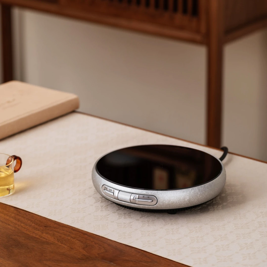 新款茗凤祥X1冰裂纹电陶炉加热高端煮茶炉家用静音超薄自动保温