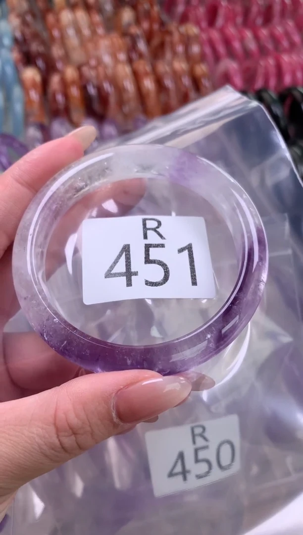水晶珠宝半成品未镶嵌水晶手镯451-59