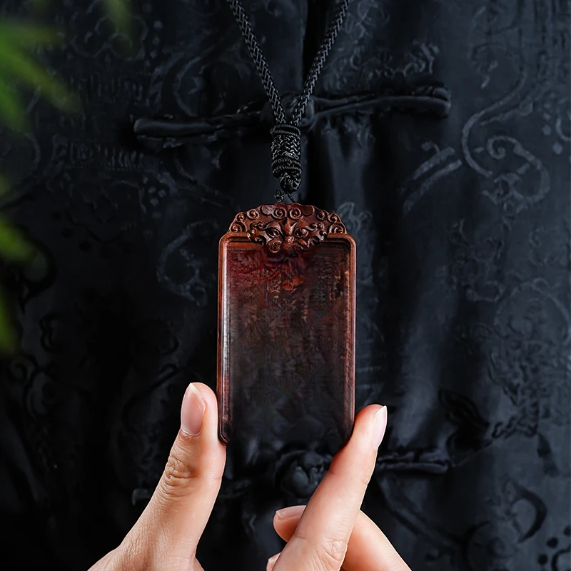 非金属木质吊坠 雷  枣木 文 魁星  吊坠