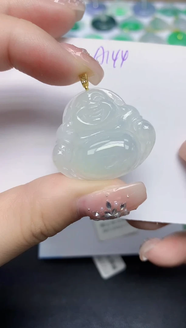 颈饰未镶嵌翡翠天然缅甸翡翠A货翡翠百元以上9元证书费自理