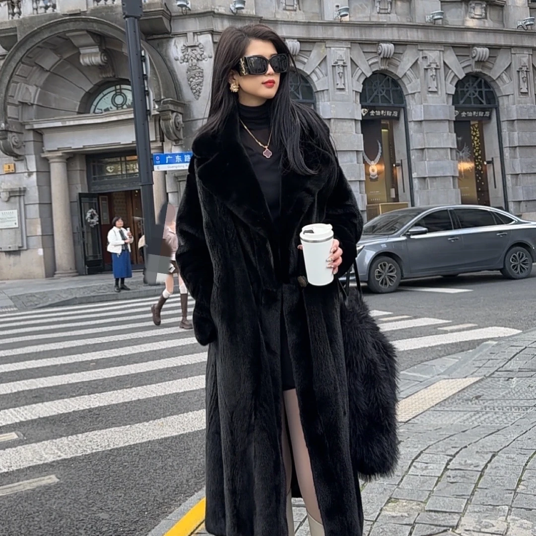 【海梦缘】新款时尚慵懒款泰迪女装长款外套