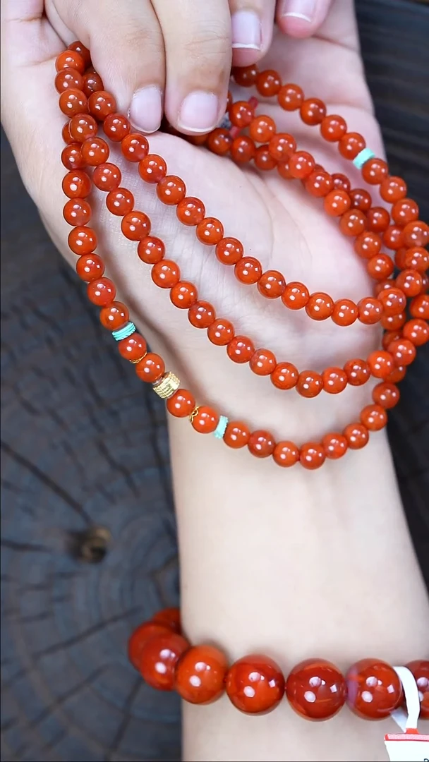 未镶嵌手链南红玛瑙无胶无裂瓦西原矿36g6mm+FH9253多样发其一