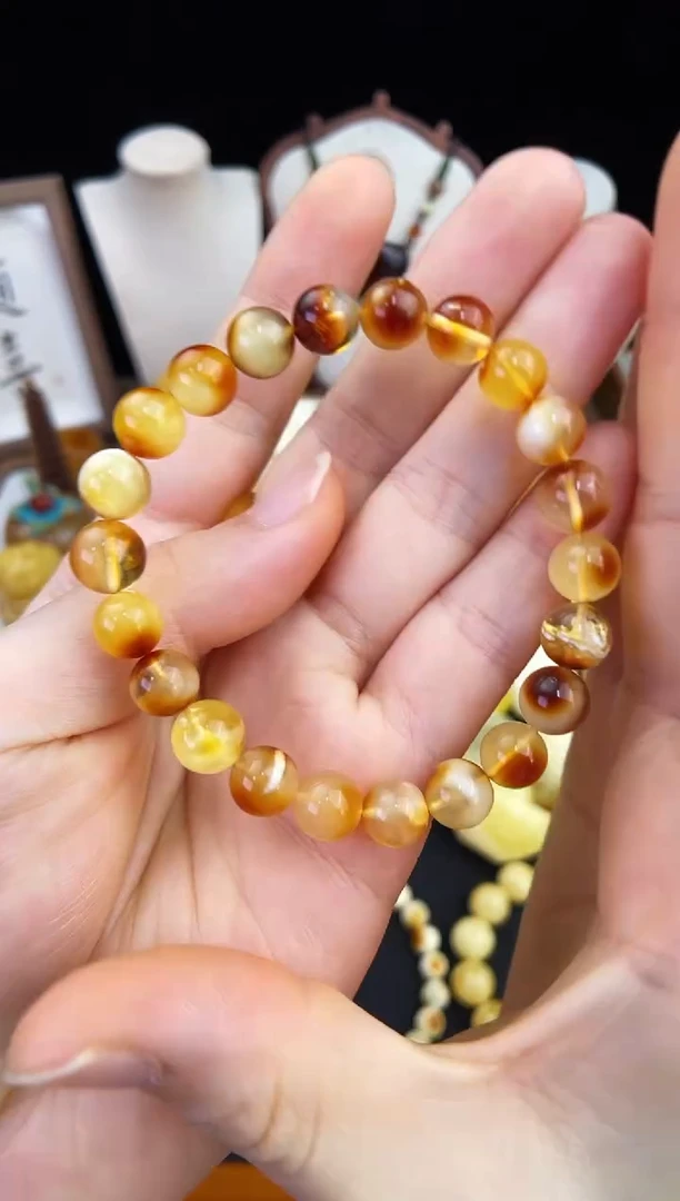 琥珀未镶嵌珠宝奇石柒月