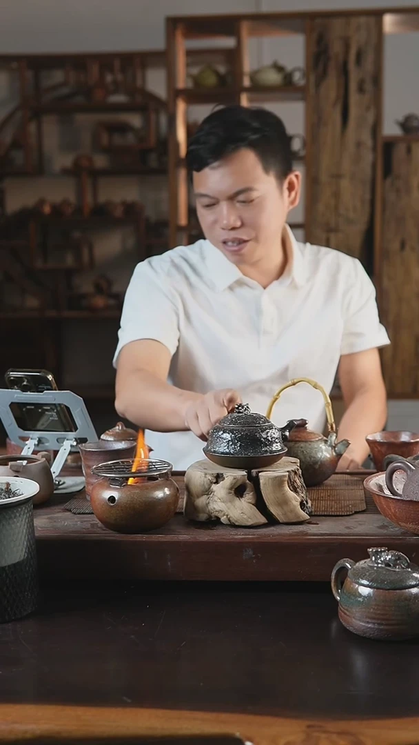 紫砂全手工侧把精钟