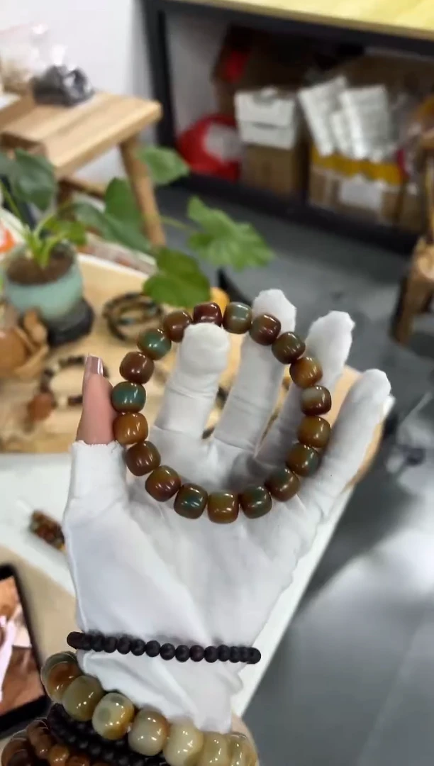 菩提根/象牙果手串13糖壳(218)