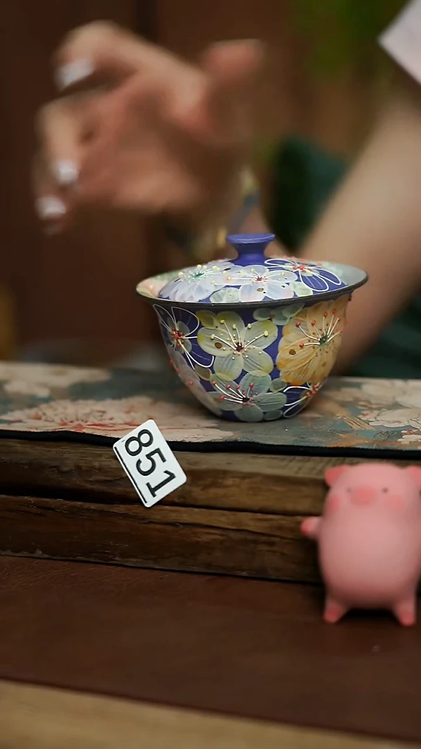 开播福利/设计师花满溪盖碗